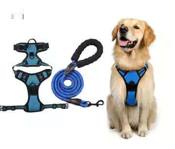 No Pull Dog Harness, Adjustable Easy Control with 1.2M Lead Size S in 9 colours