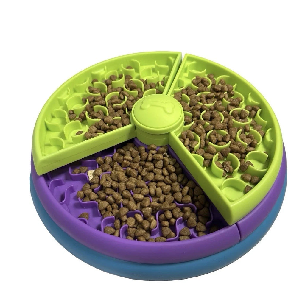 Interactive 3 Tier Slow Feeder Dog bowl