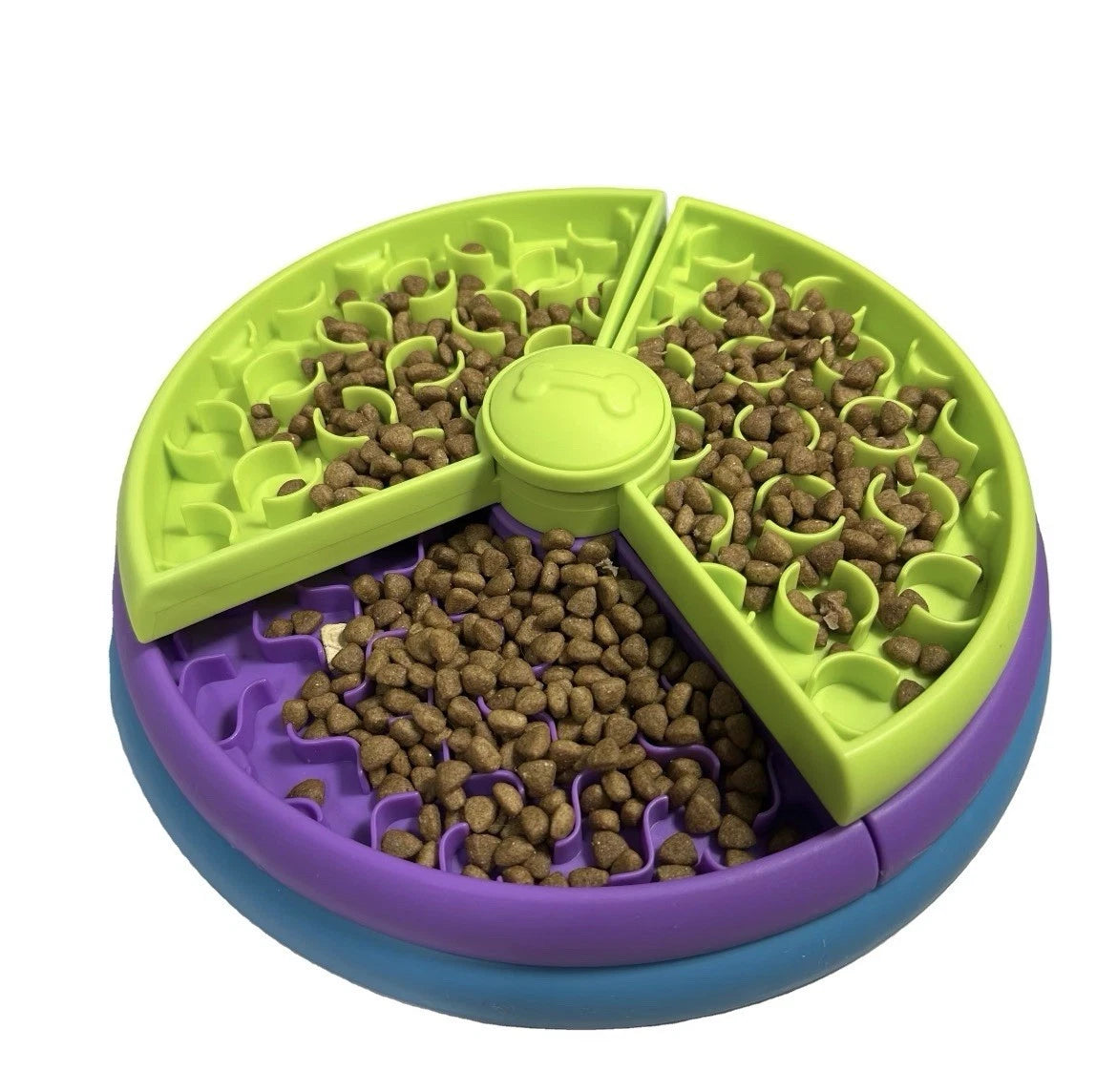 Interactive 3 Tier Slow Feeder Dog bowl