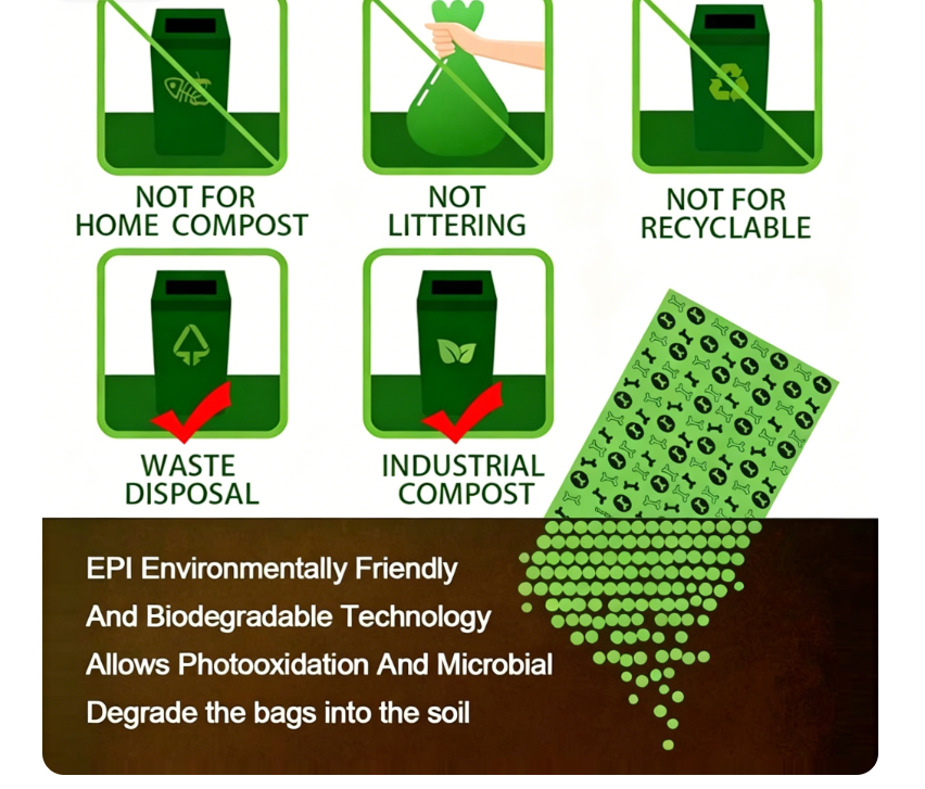 Biodegradable Dog Poop Bags, 21 rolls 315 bags Lavender scented