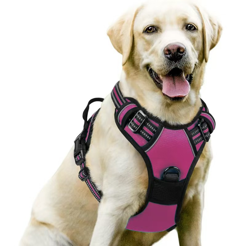 No Pull Dog Harness, Adjustable Easy Control with 1.2M Lead Size S in 9 colours