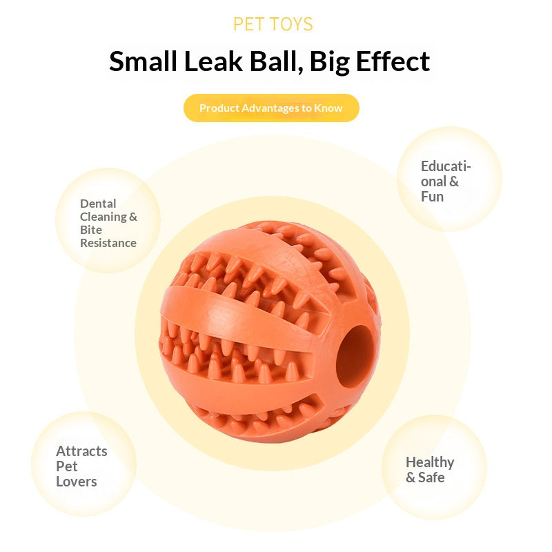 Interactive Dog Treat Rubber Dispenser Balls 6cm