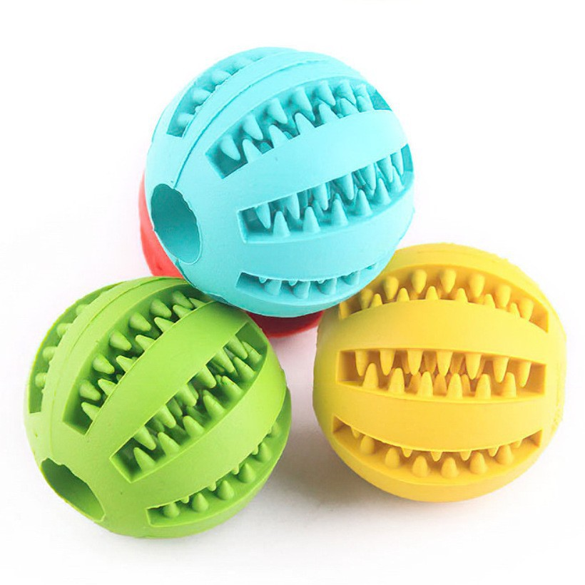 Interactive Dog Treat Rubber Dispenser Balls 7cm